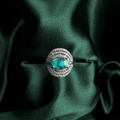 انگشتر فیروزه زنانه (کد273)