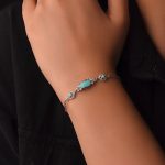 دستبند فیروزه (کد357) - تصویر 2